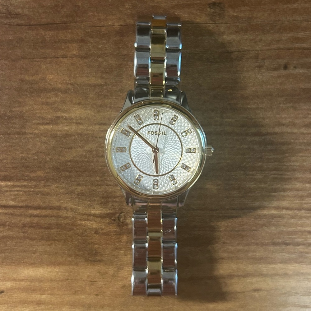 Women’s Fossil Sophisticated Three-Hand Two-Tone Stainless Steel Watch